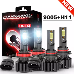 Fit Ram 1500 Classic Cab Pickup 3.6L 5.7L 2019-2021 LED Headlight Bulbs 9005+H11 - Picture 1 of 15