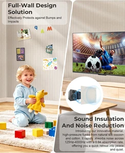 Bulletin Board Wall Decor 48" X 36" Large Heavy-Duty Adhesive Felt Office Panels - Picture 1 of 9