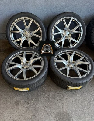 RUEDAS 22x10 SRT JEEP TRACKHAWK GRIS CRISTAL LLANTAS NEUMÁTICOS GRAND CHEROKEE DURANGO Foto 1 de 4