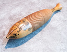Wooden Guiro Latin Percussion Instrument Scraper  Hand Painted Craft