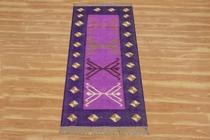 Handmade Natural Jute Rug Wool Rugs Handmade Natural rug for living 2 x 4 feet - Picture 1 of 8