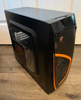 DIYPC Zondda-O Black USB 3.0 ATX Mid Tower Gaming Computer Case with 3 x Fans - Image 1 of 4