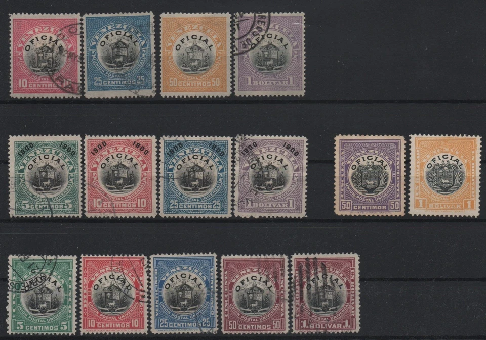 Venezuela small lot of used old stamps 1899-1911 - Image 1 of 1