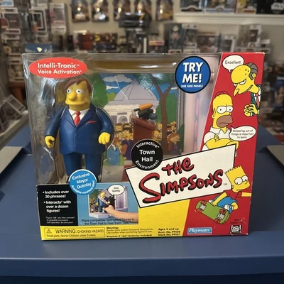 Playmates The Simpson Ambiente Interativo Prefeitura Prefeito Quimby Novo - Imagem 1 de 4