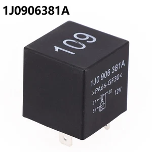 Reliable 4 Pin Fuel Pump Relay 357906381A for Skoda 19892006 Black & Silver - Picture 1 of 12