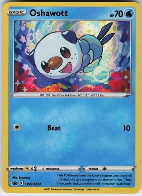 Holo Foil Oshawott - SWSH222 Promo SWSH: Sword & Shield Promo Cards - Image 1 of 2