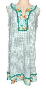 Cabana Life Cayman Swim Tunic Cover Up Beach Dress Tropical Floral Resort UPF 50 - Picture 1 of 14