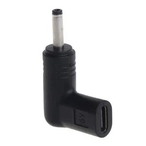 90 Degree Type-C Female to 3.5x1.35mm Male Plug Adapter Right Angled Converter - Picture 1 of 8