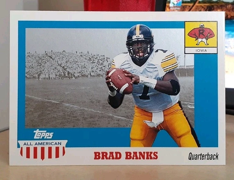 2003 BRAD BANKS TOPPS ALL AMERICAN #148 ROOKIE RC IOWA HAWKEYES - Image 1 of 2