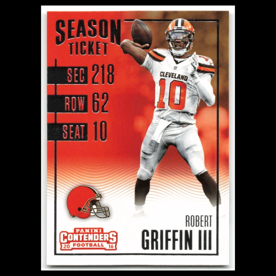 Robert Griffin III #83 2016 Panini Contenders Cleveland Browns Football Card NFL - Image 1 of 3