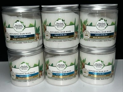 LOT OF 6-Herbal Essences Argan Oil & Aloe REPAIRING HAIR MASK Each is 8oz - Image 1 of 4