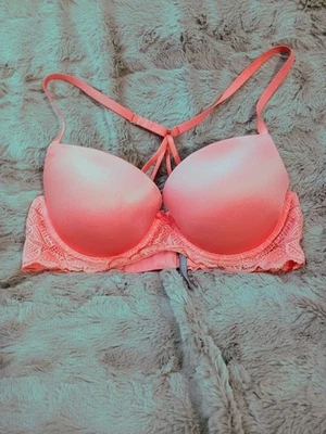 Sujetador trasero Arie Coral Racer para mujer talla 36C usado en excelente estado correas ajustables Foto 1 de 4