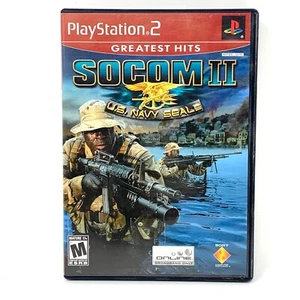 SOCOM II: U.S. Navy SEALs (Sony PlayStation 2, PS2, 2003) Complete - Picture 1 of 6