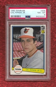 1982 DONRUSS #405 CAL RIPKEN JR PSA 8 NM-MINT ROOKIE RC HOF ORIOLES CENTERED - Picture 1 of 1