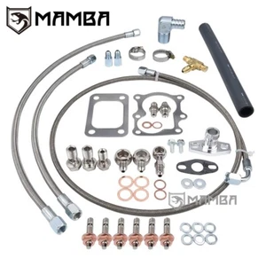 MAMBA Turbo Oil & Water Install line Kit For Nissan TD42 GQ w/ TD05H 16G 18G 20G - Picture 1 of 7