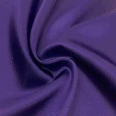 Charmeuse Satin Fabric Stretch | 58" Wide | Silky, Bridal Fabric By Yard Purple - Image 1 of 4