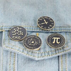 The Exposed Clasp Denim Jackets Lapel Pin Badge Letter Brooch Enamel Pin