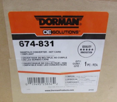 Dorman 674-831 Manifold Converter Not CARB Compliant Select Ford, Mazda, Mercury - Image 1 of 2
