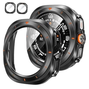  [2Pack for Samsung Galaxy Galaxy Watch Ultra-47mm Titanium Black-Orange Scale - Zdjęcie 1 z 7