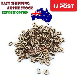 100x Wooden Numbers 15mm Wood Craft DIY