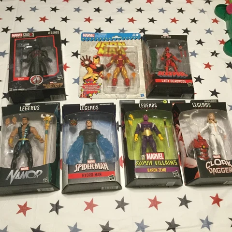 Hasbro Marvel Legends lot 7 figures new moc iron man baron zemo hydra man namor Cover