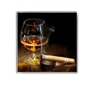 Cigar And Whiskey Table Coaster Vintage Classic Beer Coffee Tea Drink Cup Mat