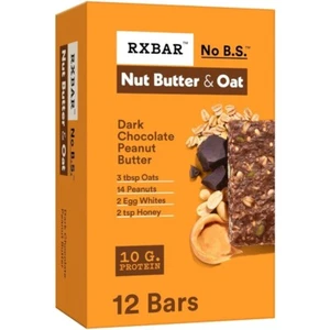 RXBAR Nut Butter and Oat Protein Bars,Dark Chocolate Peanut Butter, 23.2oz Box - Picture 1 of 7