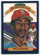 1986 DONRUSS SUPER DIAMOND KINGS WILLIE MCGEE ST. LOUIS CARDINALS #3