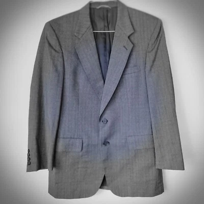 KUPPENHEIMER Sport Coat Men's 40 Gray Herringbone Suit Jacket Premier Editition - Image 1 of 4