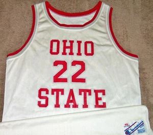 VTG AUTHENTIC 80's JIM JACKSON OHIO STATE BUCKEYES CHAMPION FRESHMAN JERSEY 46 - Imagen 1 de 5