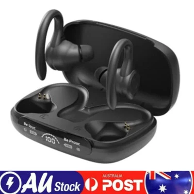 Bluetooth 5.3 Wireless TWS Earbuds Over Ear Earhooks Sport Headphones Sweatproof - image 1 of 4