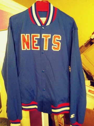 New Jersey Nets Throwback  Starter Jacket XL Mint NBA Brooklyn Vintage Cover