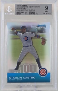 Bowman Chrome Topps 100 refractores 2010 Starlin Castro 109/499 BGS 9 como nuevo - Imagen 1 de 2