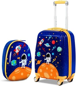 2PC Kids Luggage Set 16"/18"Suitcase & 13"Kids Backpack Travel Carry On Bag Gift - Picture 1 of 96