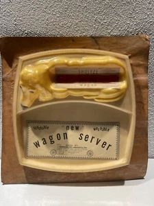 Rare Vintage Dachshund Hotdog Holder Duncanlite Lab. Inc. 1971 Wagon Server - Picture 1 of 4