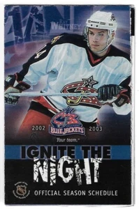 2002-03 Columbus Blue Jackets NHL Hockey Schedule !!! Bud Light - Picture 1 of 2