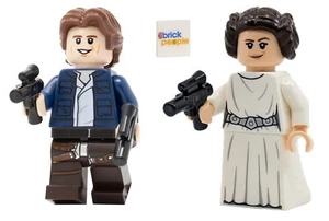 LEGO Star Wars: Han Solo Minifigure and Princess Leia Combo - Picture 1 of 5