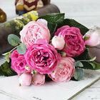 Artificial Plant Peony Flower Grave Hotel Silk Home Fake Realistic Party Decor