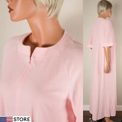 💖 VANITY FAIR Camisón Rosa Vanalure Abrigo Polar Bolsillos con Cremallera S Nuevo sin Etiquetas Foto 1 de 4