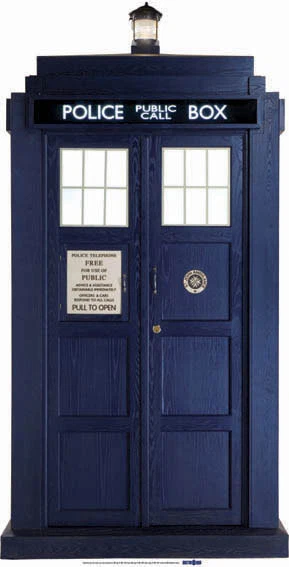 Doctor Who Tardis Official Mini Cardboard Fun Cutout Standee Police Box