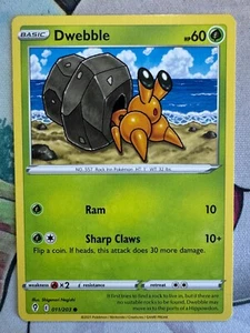 Dwebble Non Holo English Pokemon TCG BKU778 - Picture 1 of 1