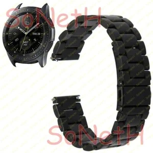 CINTURINO METALLO 3 BANDE CHIUSURA FIBIA FARFALLA SAMSUNG GALAXY SM-R810 NERO - Foto 1 di 1