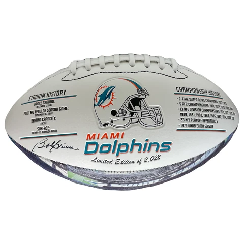Bob Griese Autographed Miami Dolphins 1972 Perfect Season Football Cover