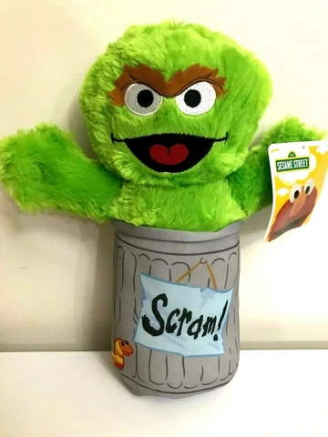 Oscar the Grouch Plush Toy 8 inches. New Soft Toy. Sesame Street Cover