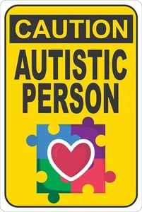 Autism Awareness Street Road Traffic Sign, Sensory Friendly Special Needs Sign - Picture 1 of 4