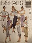 McCalls 2759 Sewing Pattern Semi Fitted CROPPED PANTS Misses 8-10-12