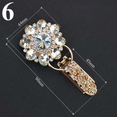 1X Crystal Button Metal Rhinestone Button for Coat Clothing Sewing DIY Accessory - Image 1 of 4
