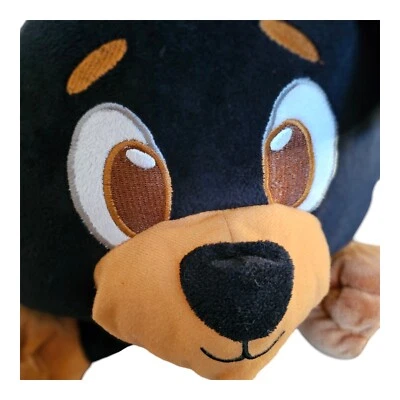 Nanco Rottweiler Puppy Dog Black Sitting 16" Stuffed Animal Plush Toy NO TEARS - Image 1 of 4