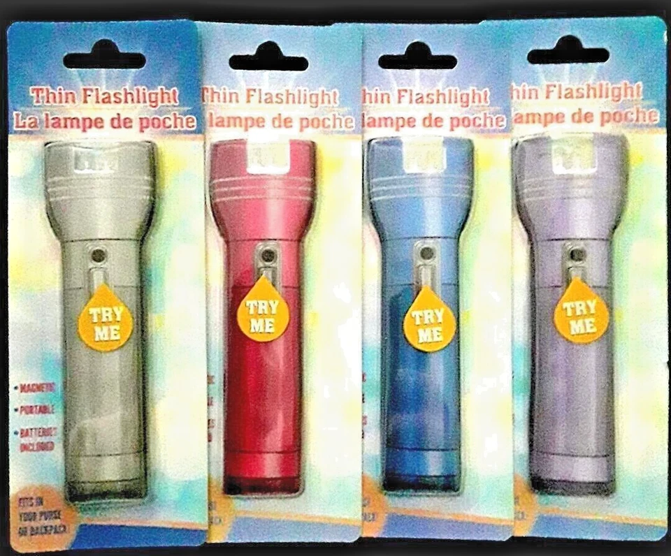 THIN MAGNETIC FLASHLIGHT - Check out the assorted colors! - Image 1 of 1