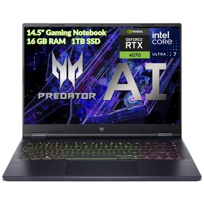 Acer Predator Helios Neo 14 Gaming Notebook Intel Ultra7 GeForceRTX4070 16GB 1TB - Image 1 of 4